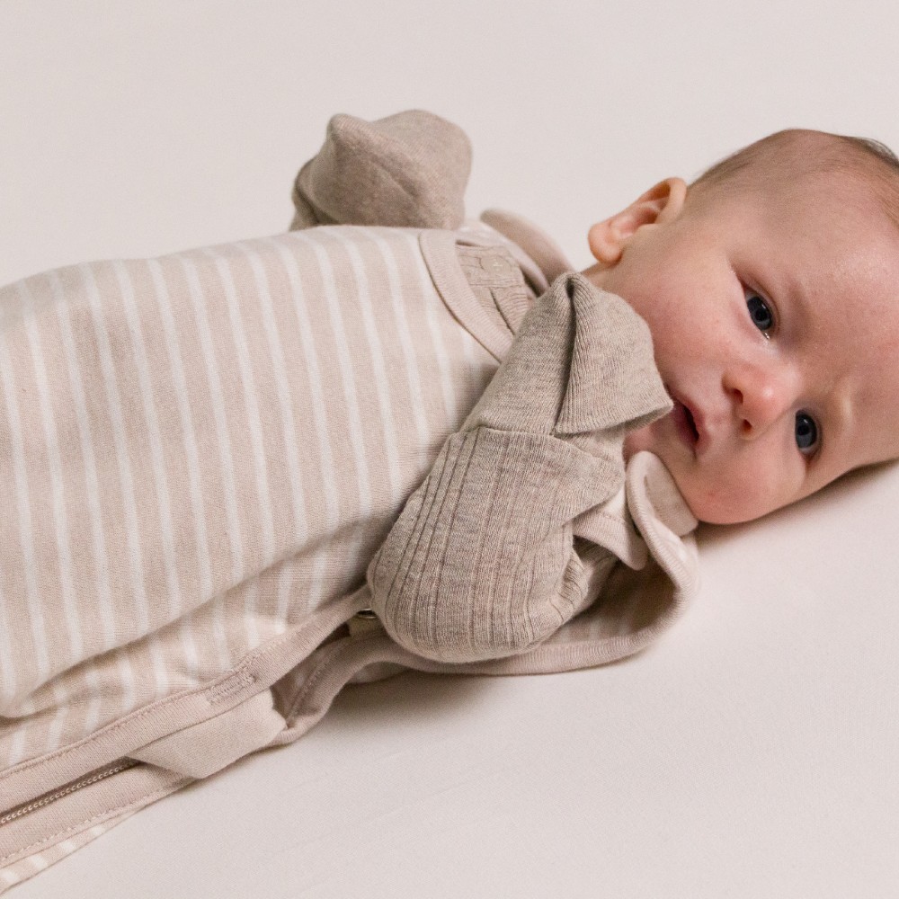 Woolbabe Mini 3-Seasons Sleeping Bag - Dune Stripe