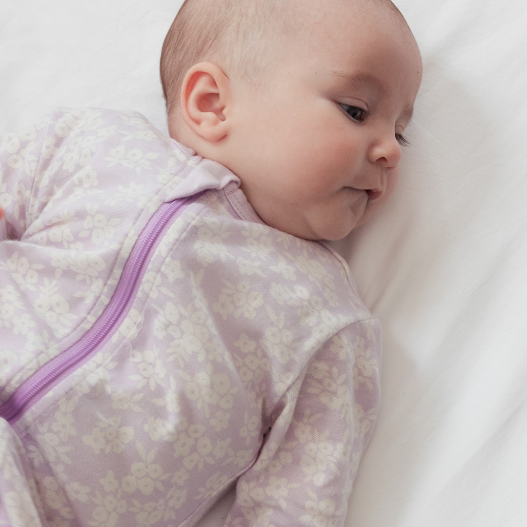 Woolbabe Merino/Organic Cotton PJ Suit - Mauve Manuka