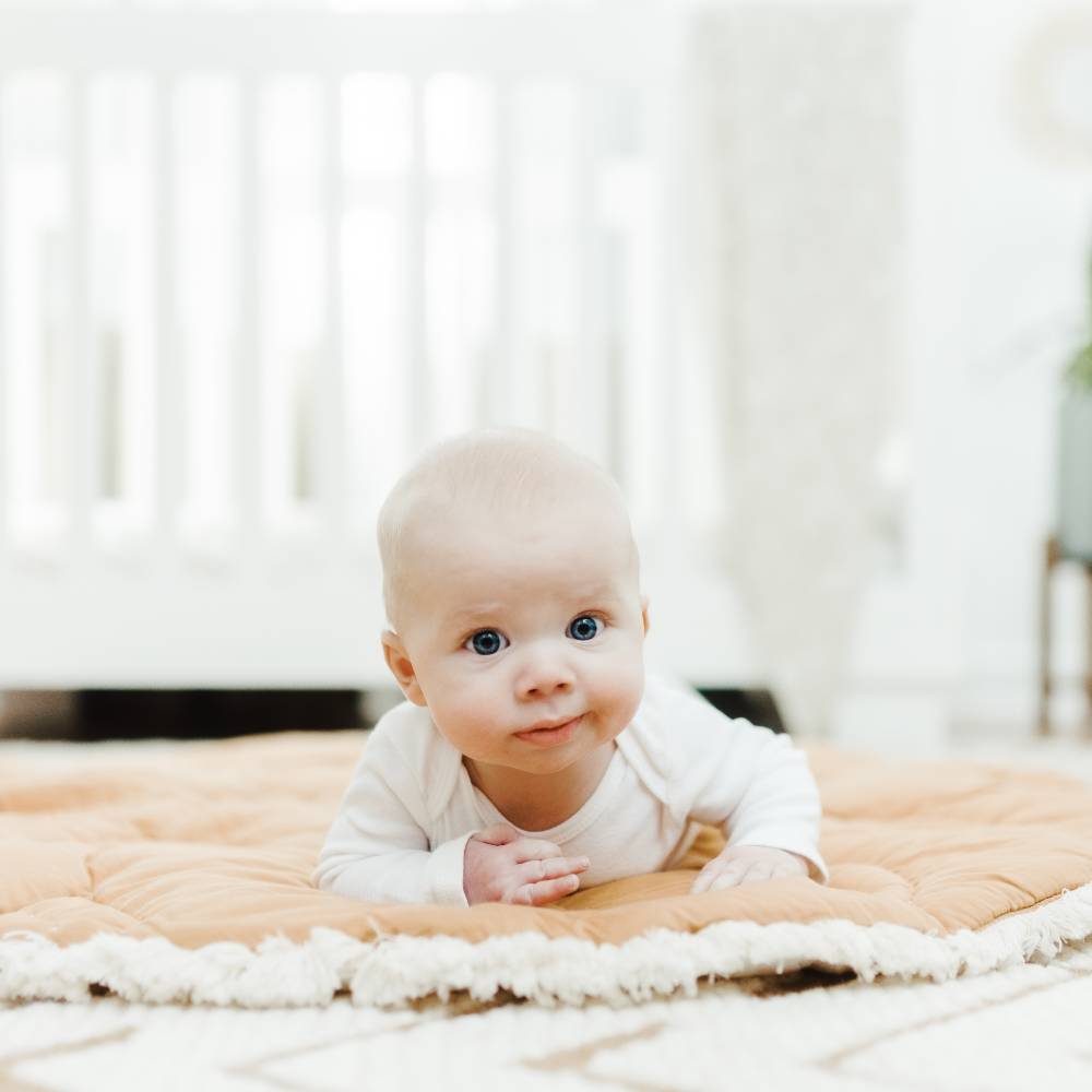 Crane Baby Reversible Quilted Playmat - Willow