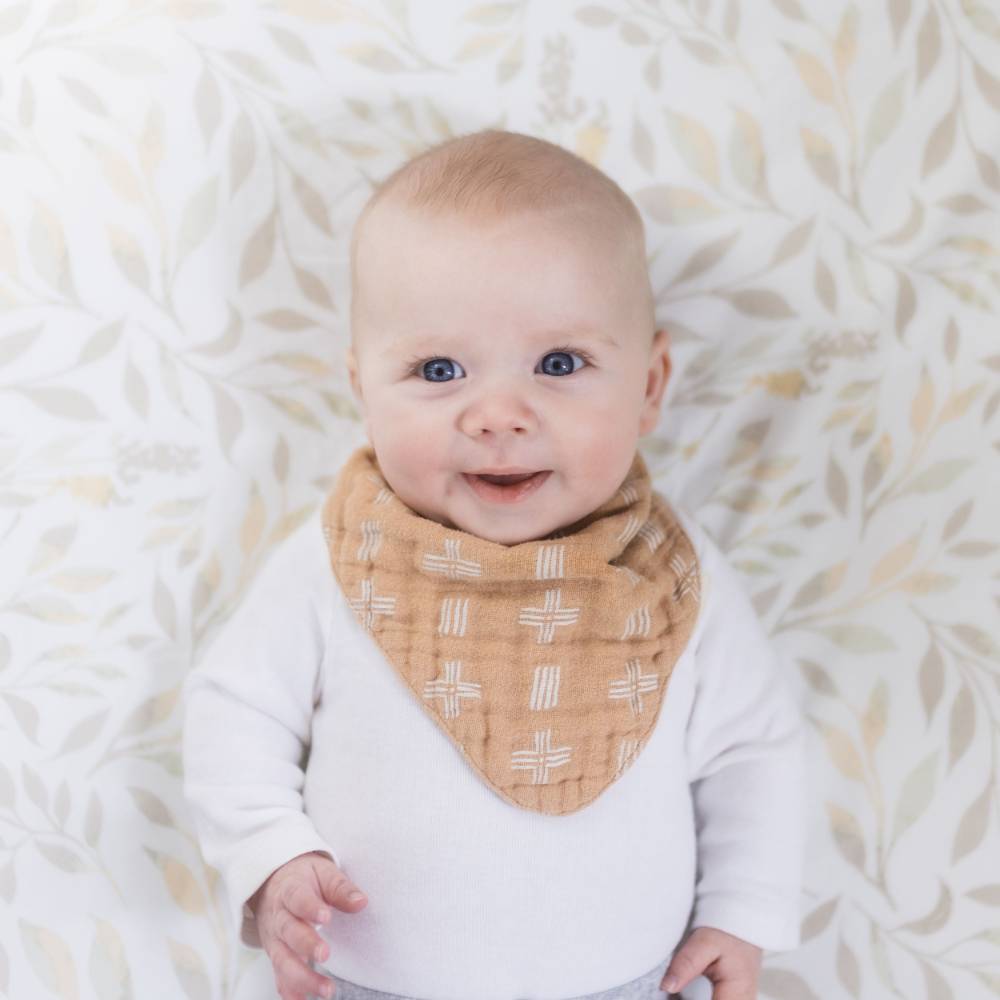 Crane Baby Cot Fitted Sheet - Willow Collection - Willow Multi Colour Leaf