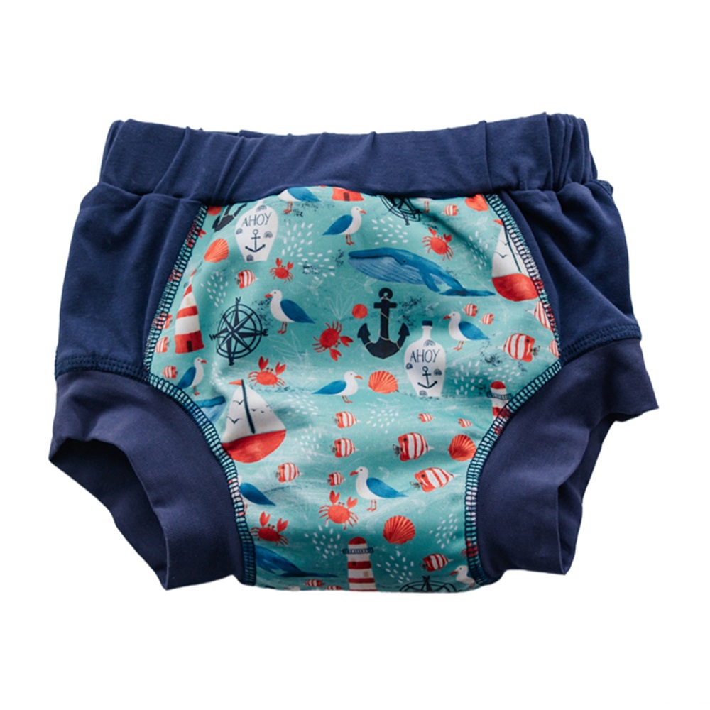 Wee Pants Training Undies - Navy Ahoy