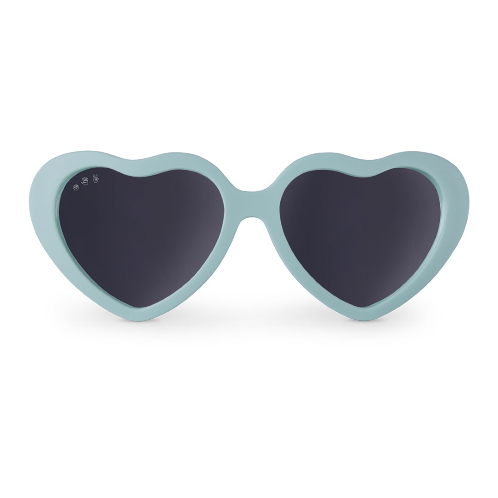 Hearts Shades w Grey Lens - Toddler - Aqua Splash