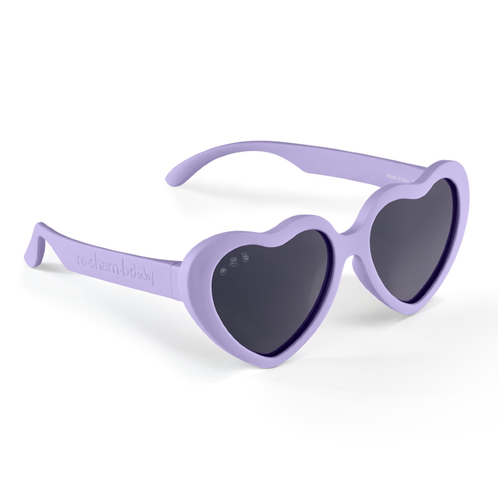 Hearts Shades w Grey Lens - Junior - Lilac Blossom