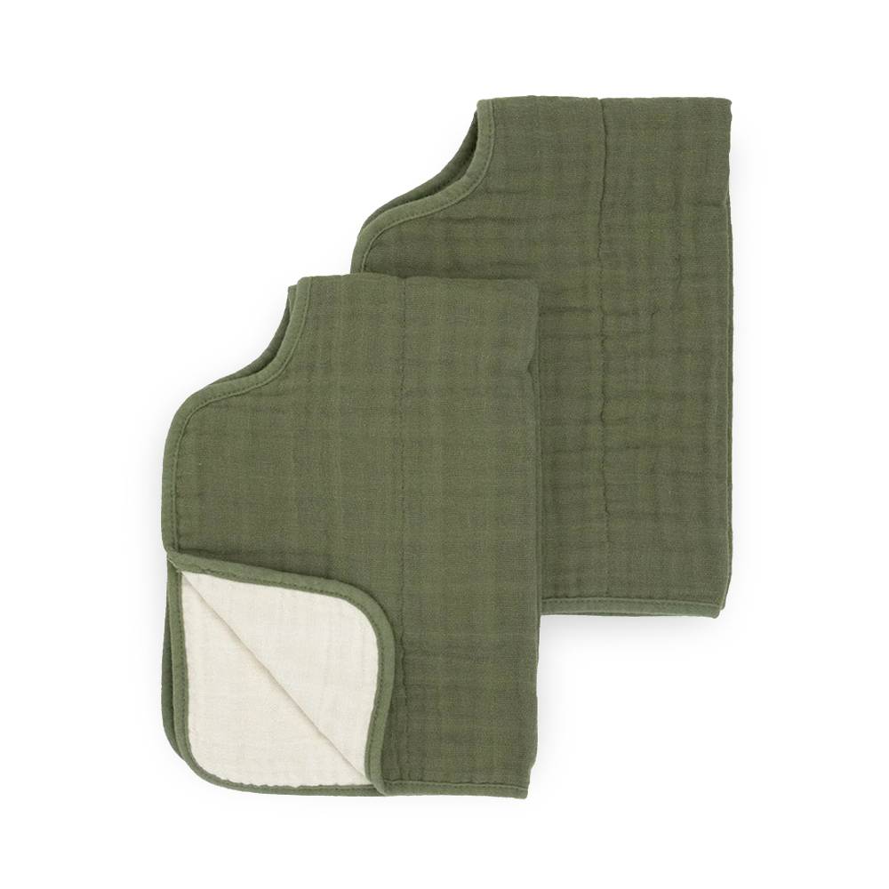 Muslin Burp Cloth 2 Pack - Fern