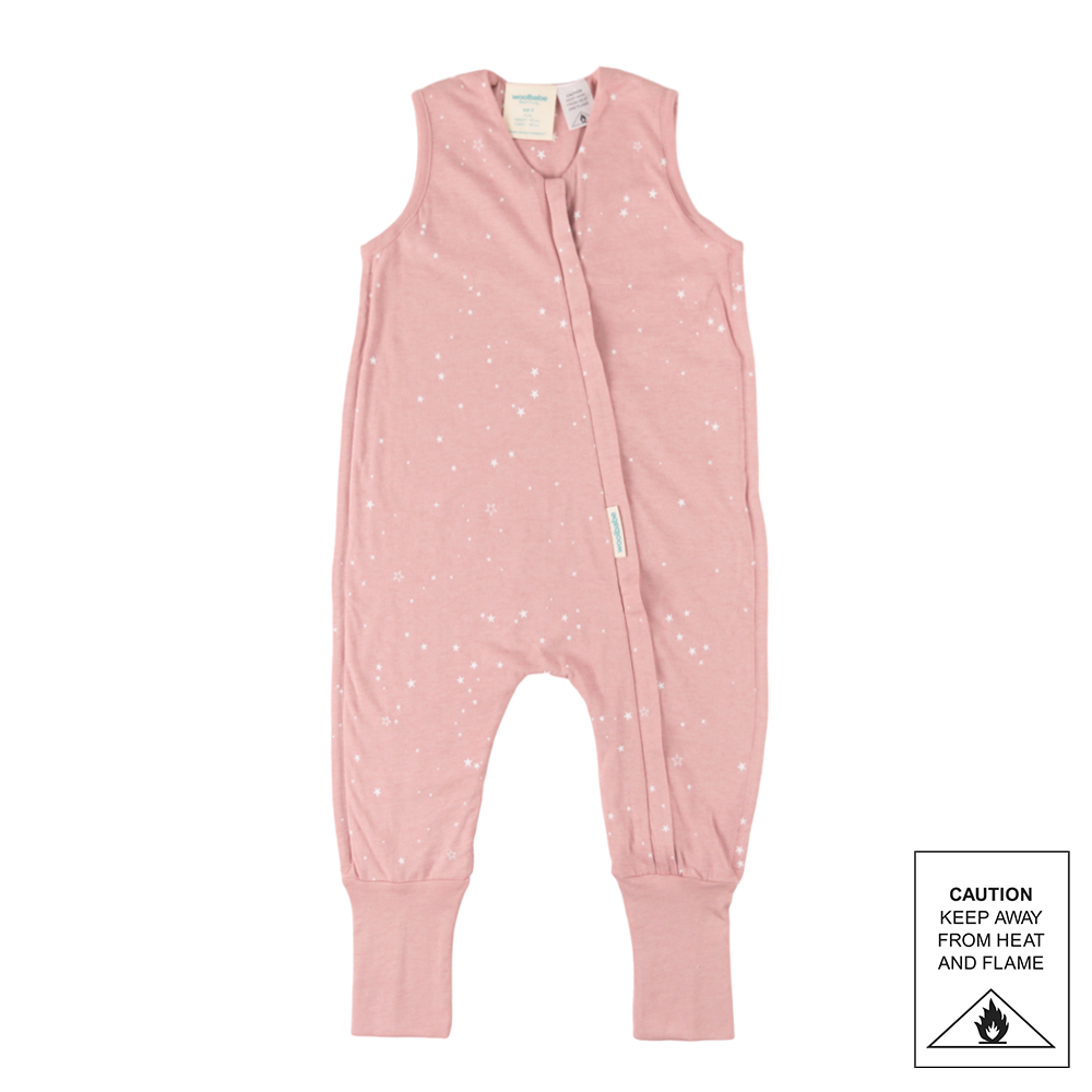 Woolbabe 3-Seasons Merino/Organic Cotton Sleeping Suit - Dusk Stars