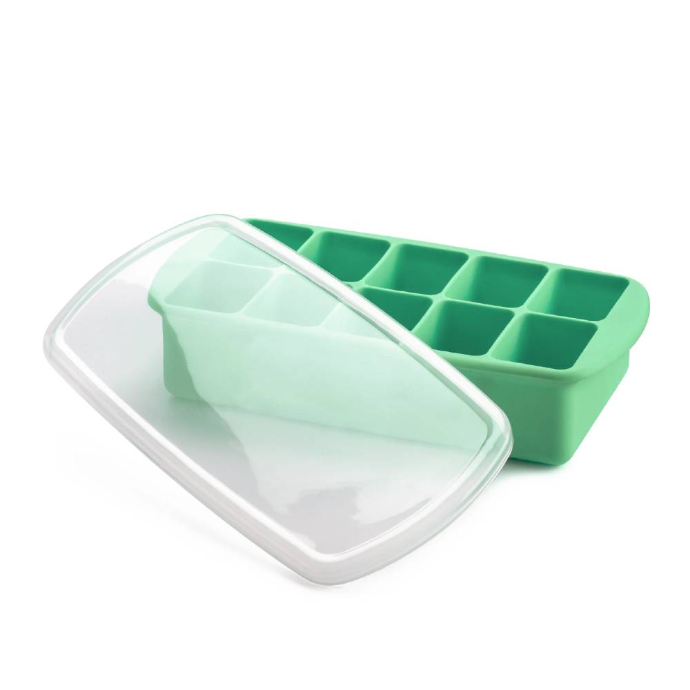 Melii Silicone Baby Food Freezer Tray with Lid - Mint