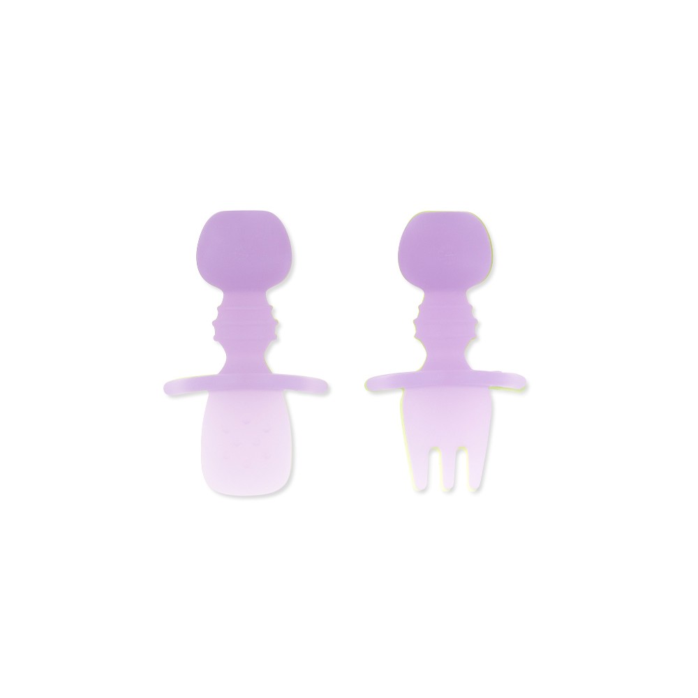 Bumkins Chewtensils - Jelly Silicone - Purple Jelly