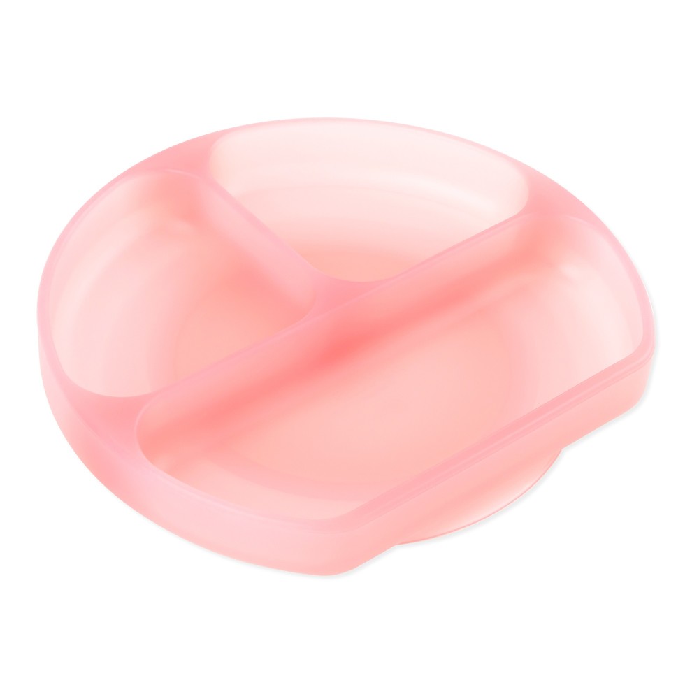 Bumkins Grip Dish - Jelly Silicone - Pink Jelly