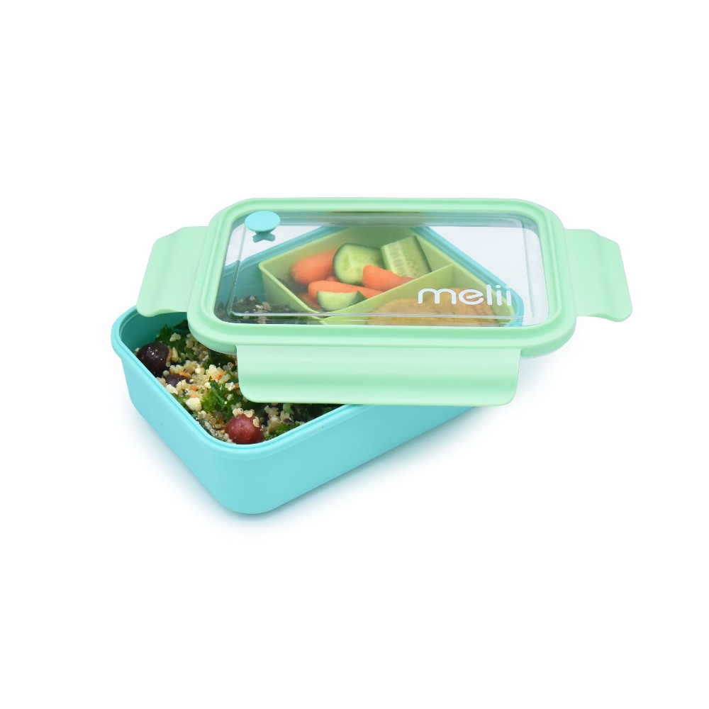 Melii Bento Box with Removable Divider - 1250ml - Blue
