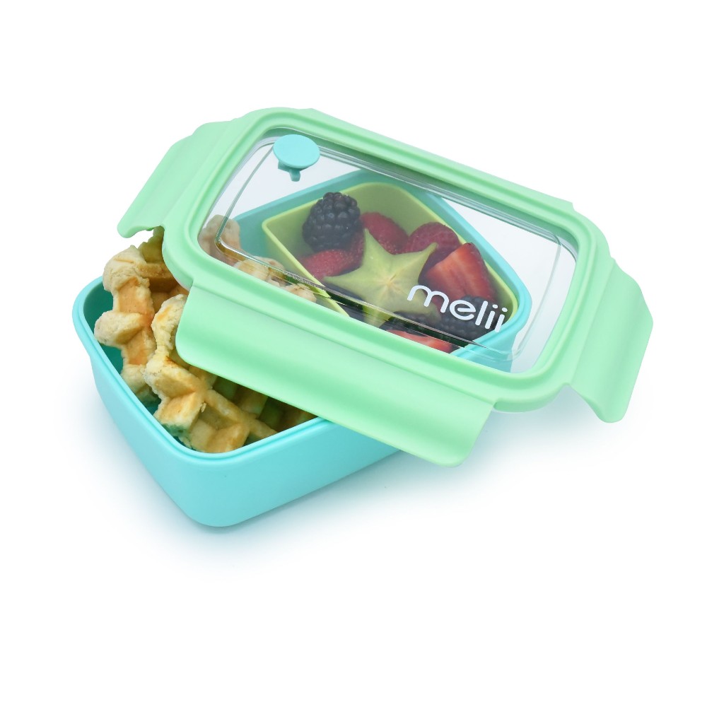 Melii Bento Box with Removable Divider - 880ml - Blue