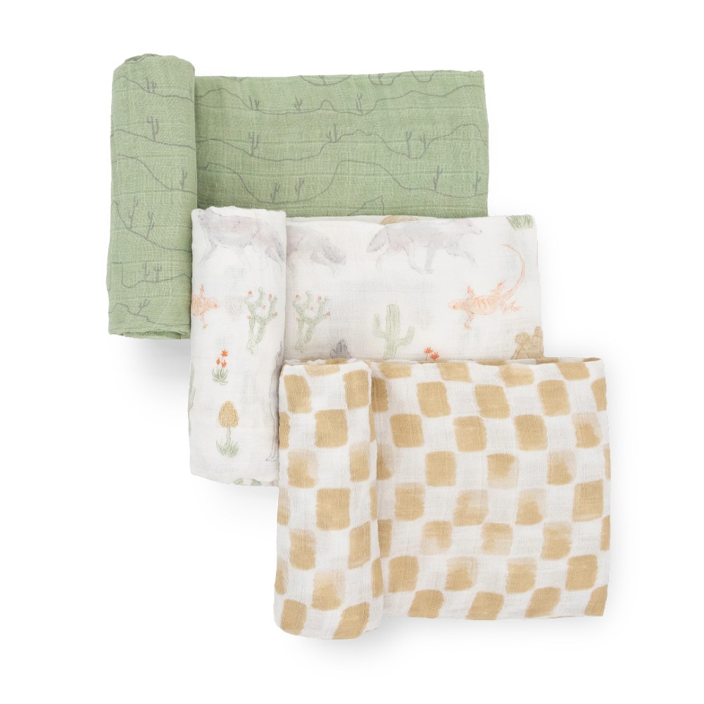 Little Unicorn - Cotton Muslin Swaddle Gift Set - Desert Night