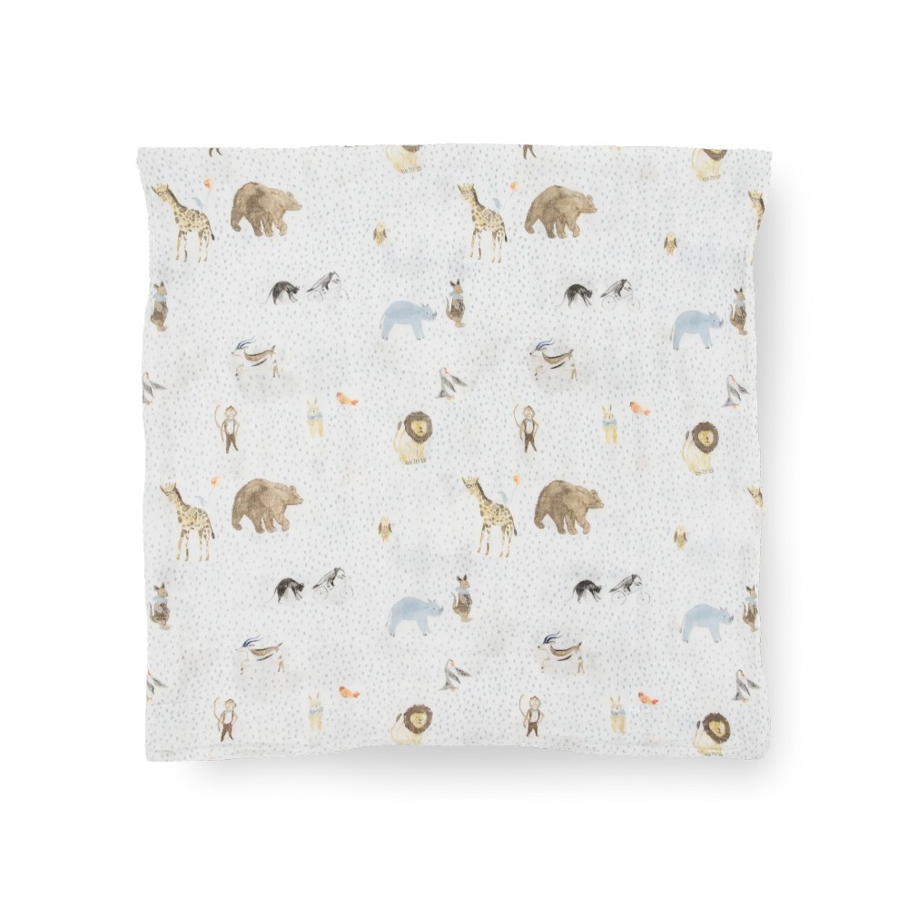 Single Cotton Muslin Swaddle - Party Animals
