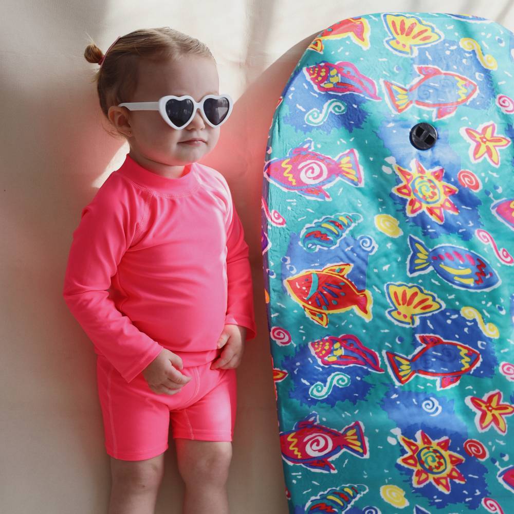 Neon by Nestling UPF50+ Swim Rash Vest - Neon Pink