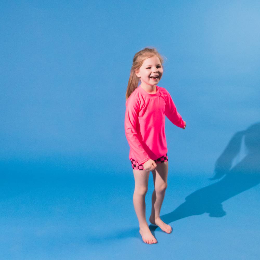 Neon by Nestling UPF50+ Swim Rash Vest - Neon Pink