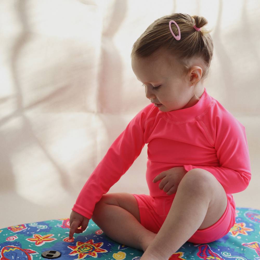 Neon by Nestling UPF50+ Swim Rash Vest - Neon Pink