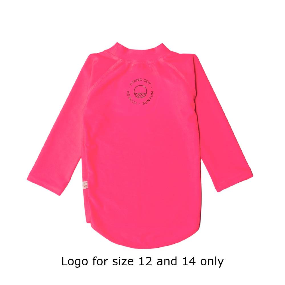 Neon by Nestling UPF50+ Swim Rash Vest - Neon Pink