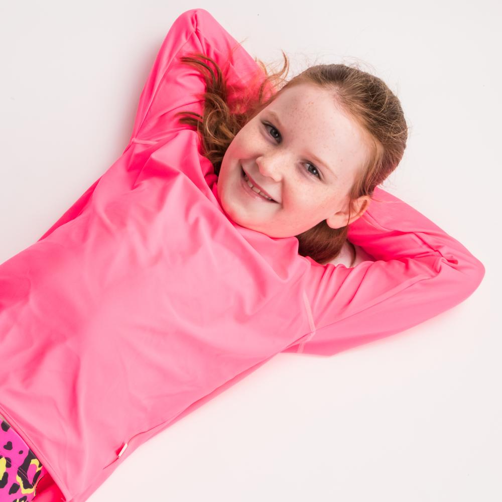 Neon by Nestling UPF50+ Swim Rash Vest - Neon Pink