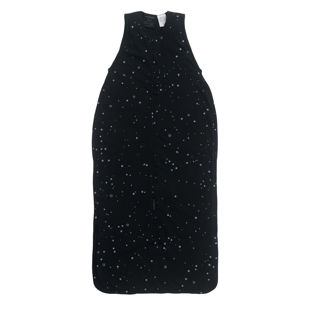 Woolbabe 3 Seasons Front Zip Merino/Organic Cotton Sleeping Bag - Night Stars