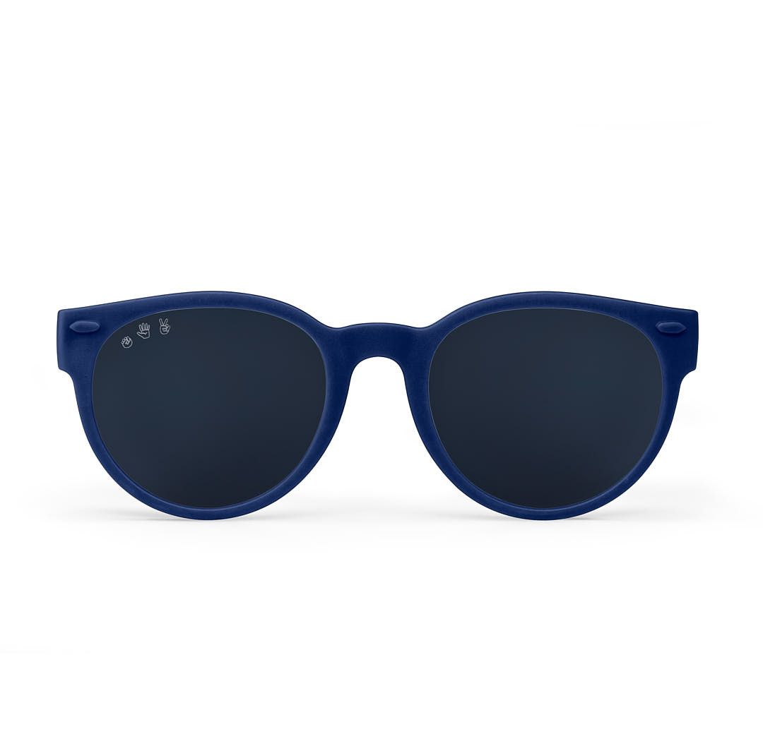 Adult Shades Round - Polarized - S/M - Simon Navy Blue