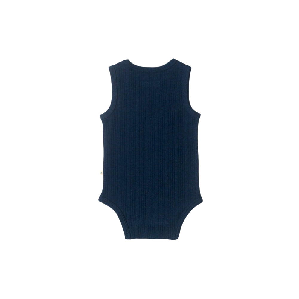 Woolbabe Organic Cotton/Merino Singletsuit - Tekapo Marl