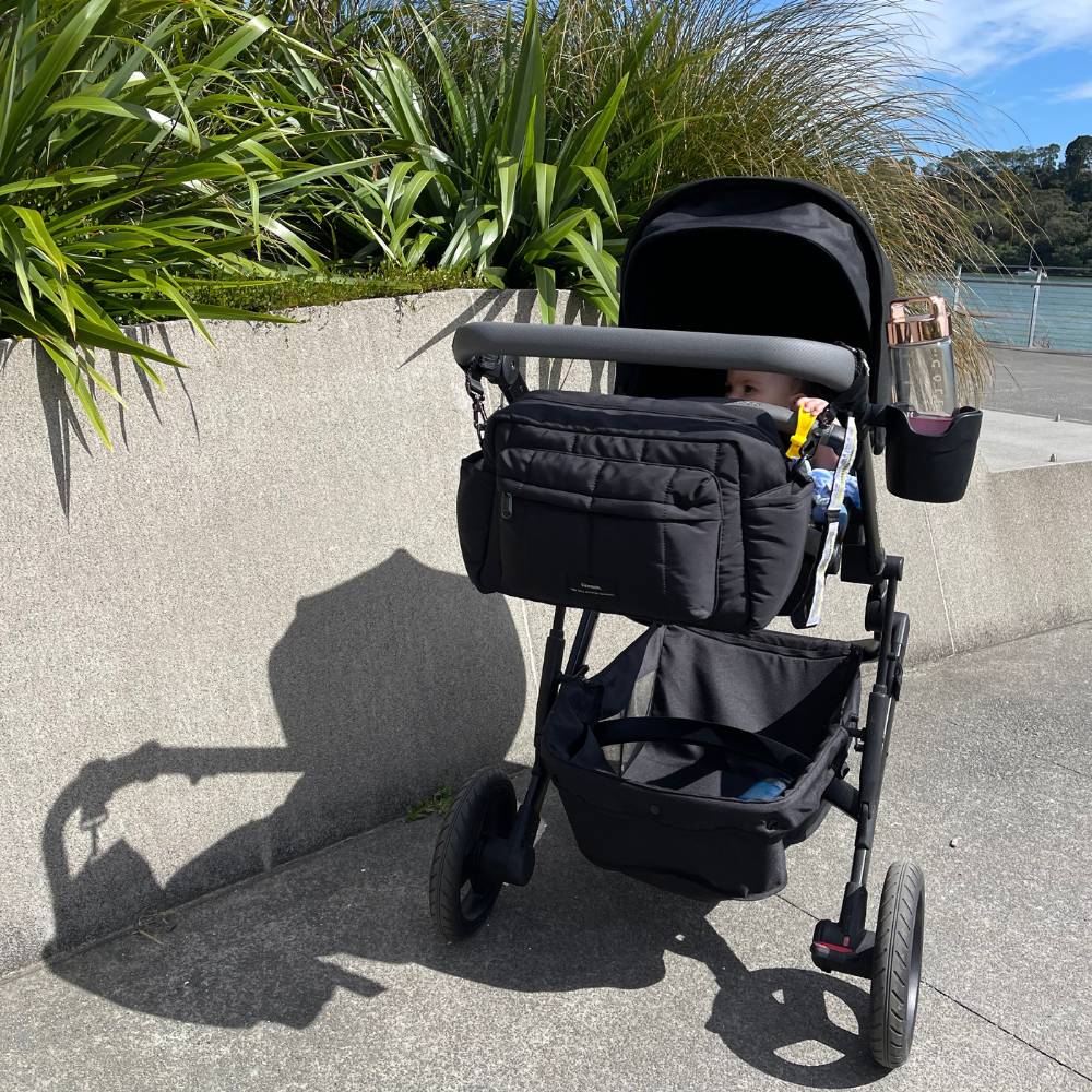 Finnson FREYA Eco Oversized Stroller Organiser - Black