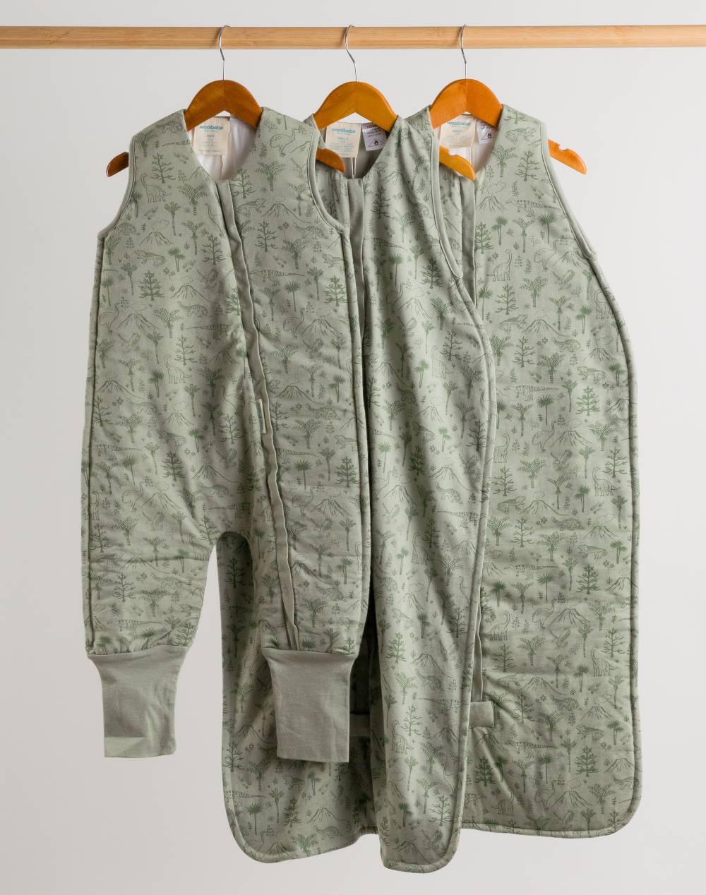 Woolbabe 3 Seasons Front Zip Merino/Organic Cotton Sleeping Bag - Flax Zealandia