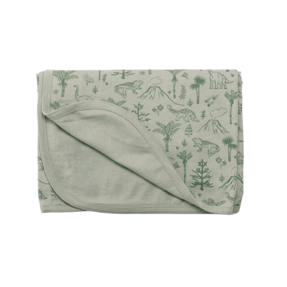 Woolbabe Merino/Organic Cotton Swaddle/Blanket - Flax Zealandia