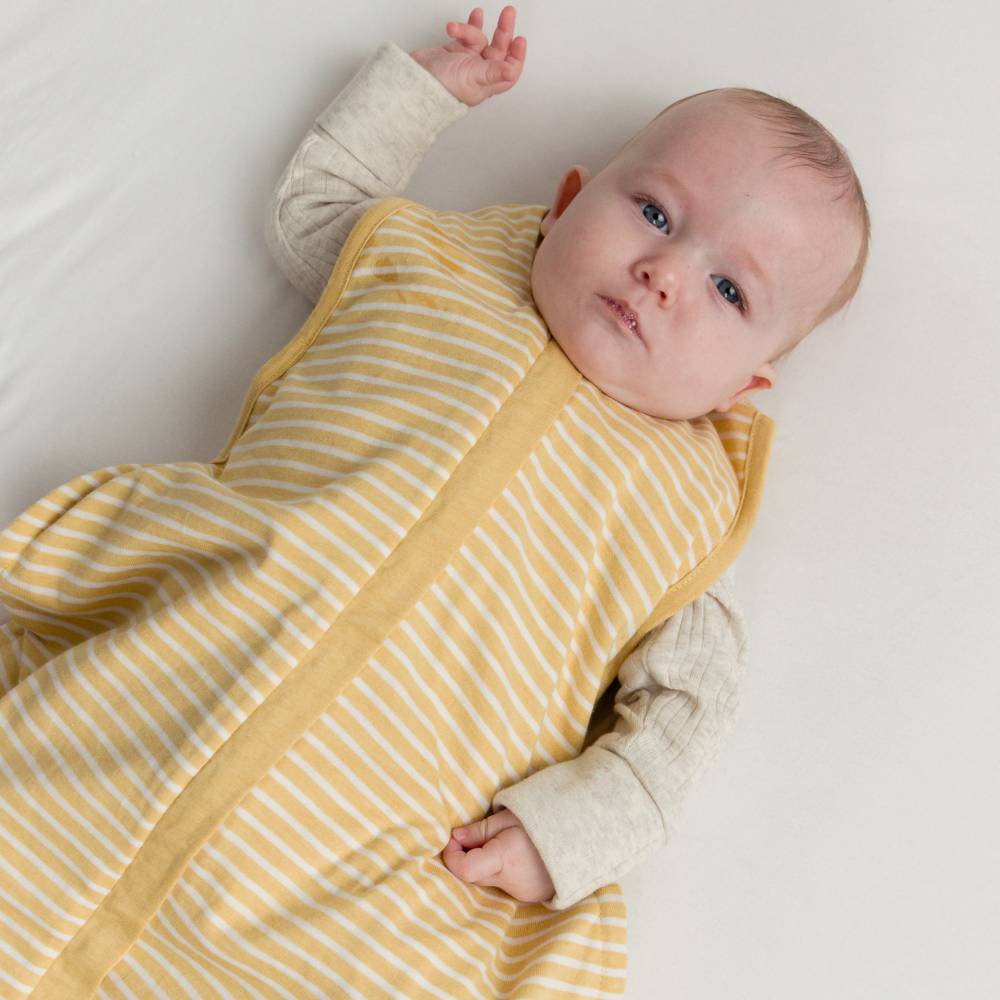 Woolbabe 3 Seasons Front Zip Merino/Organic Cotton Sleeping Bag - Buttercup
