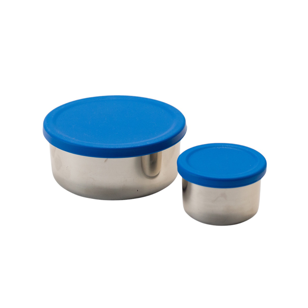 Nestling Stainless Steel Lunchbox Dipper Set - Royal