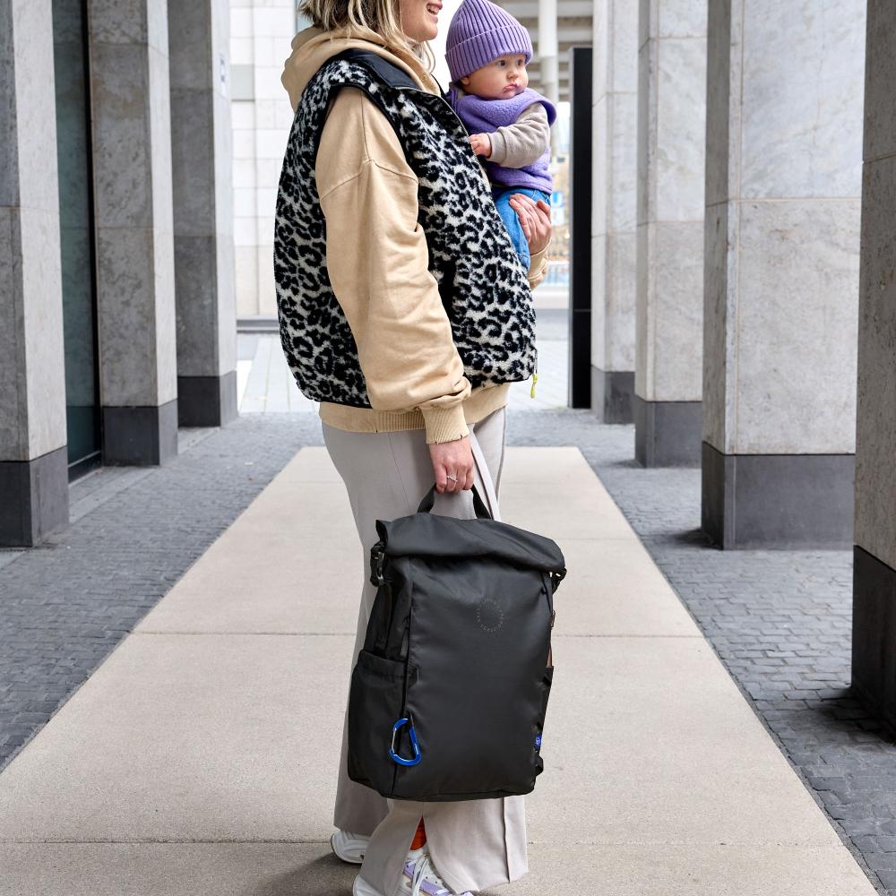 Lassig - Outdoor Rolltop Backpack - Black