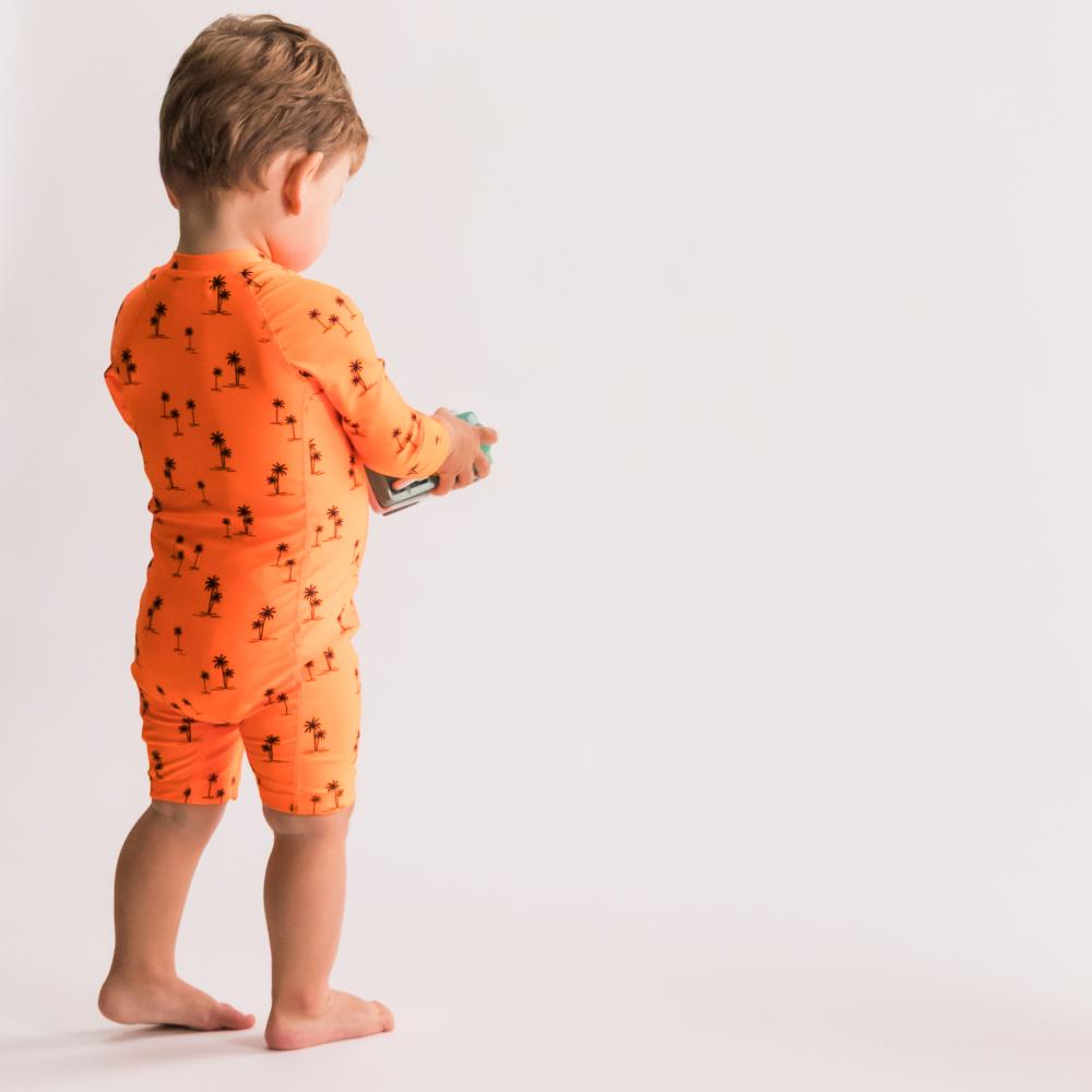 Neon by Nestling Shortie Swimmers - Orange Palms