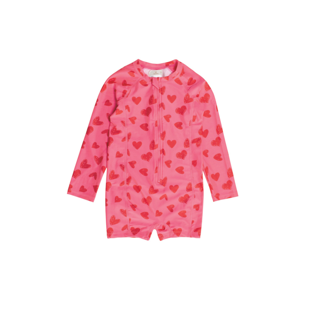 Neon by Nestling Extra Shortie Swimmers - Big Kids - Pink Hearts
