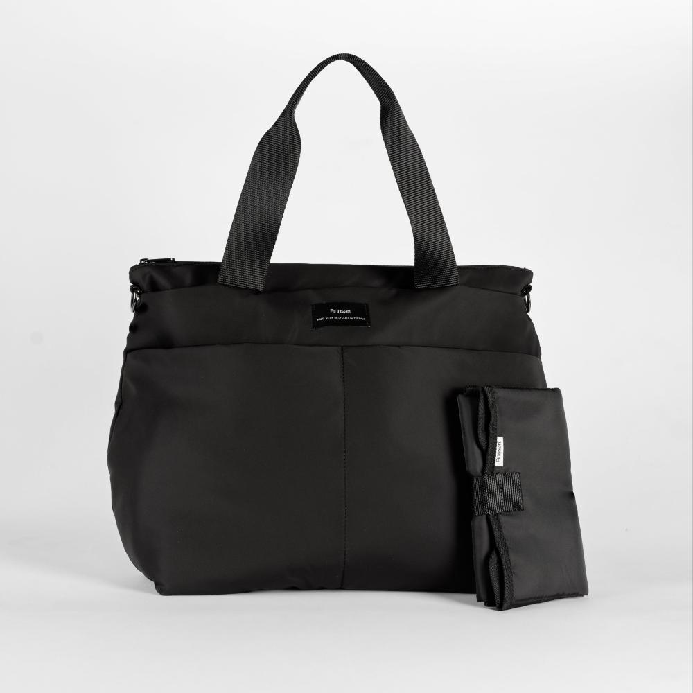Finnson SIGRID Eco Changing Bag Tote - Black