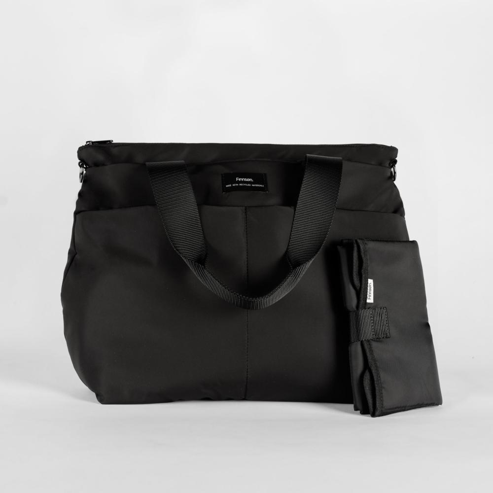 Finnson SIGRID Eco Changing Bag Tote - Black