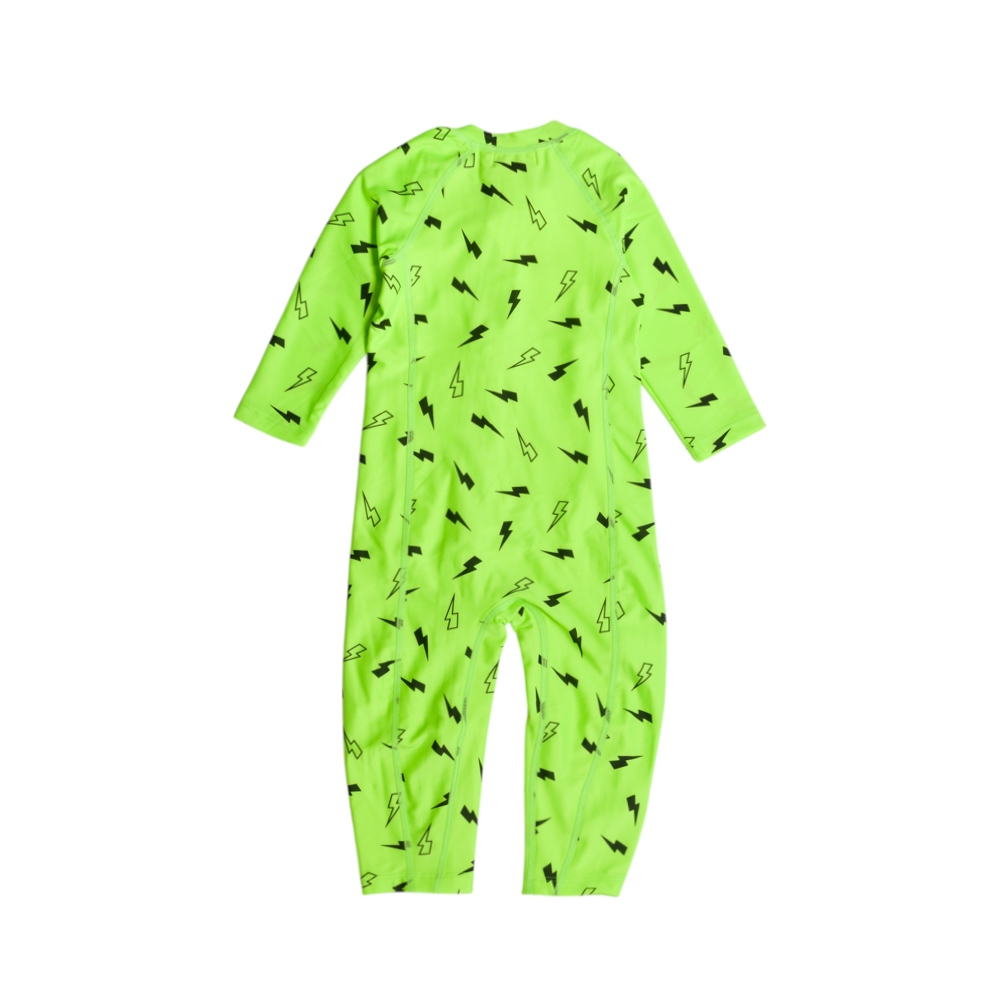 Neon by Nestling Full Swimmers - Green Bolts