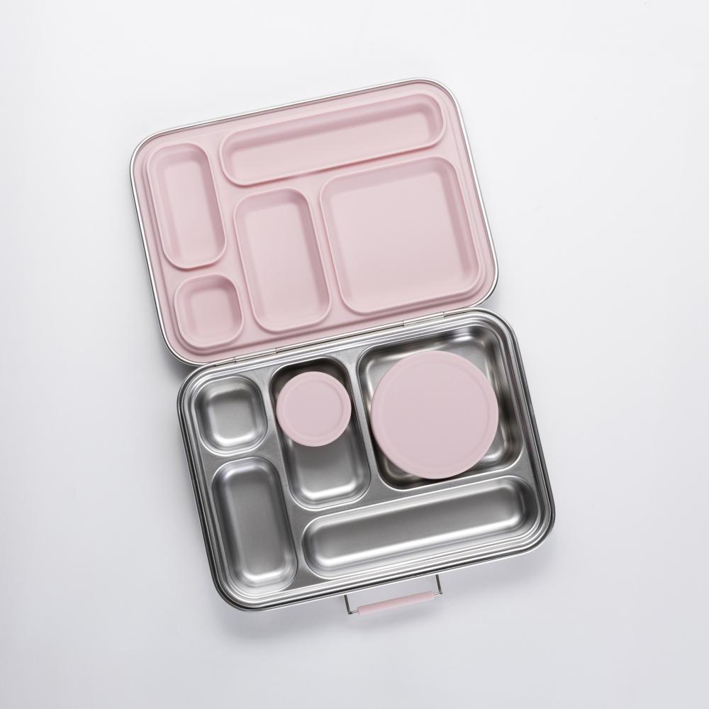Nestling Stainless Steel Lunchbox Dipper Set - Dusty Pink