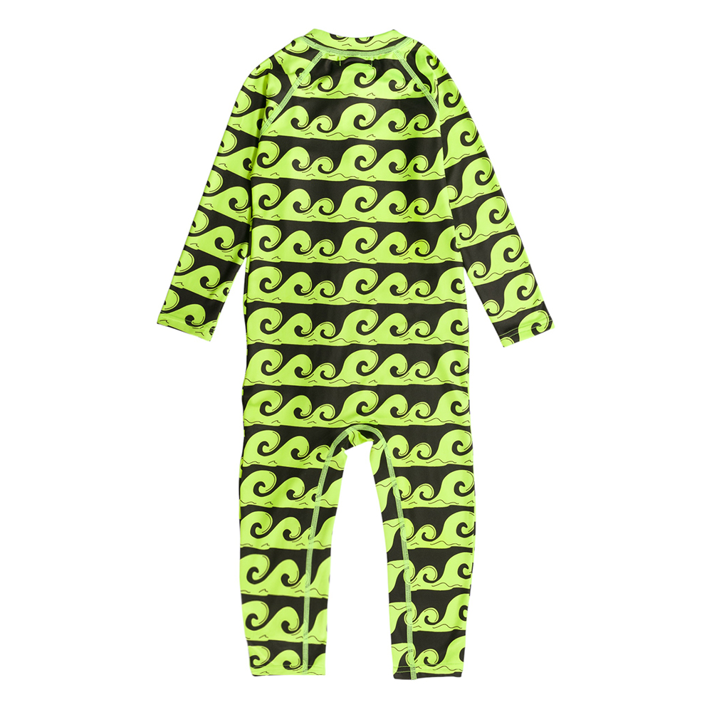 Neon by Nestling Brushed Full Swimmer - Green Waves