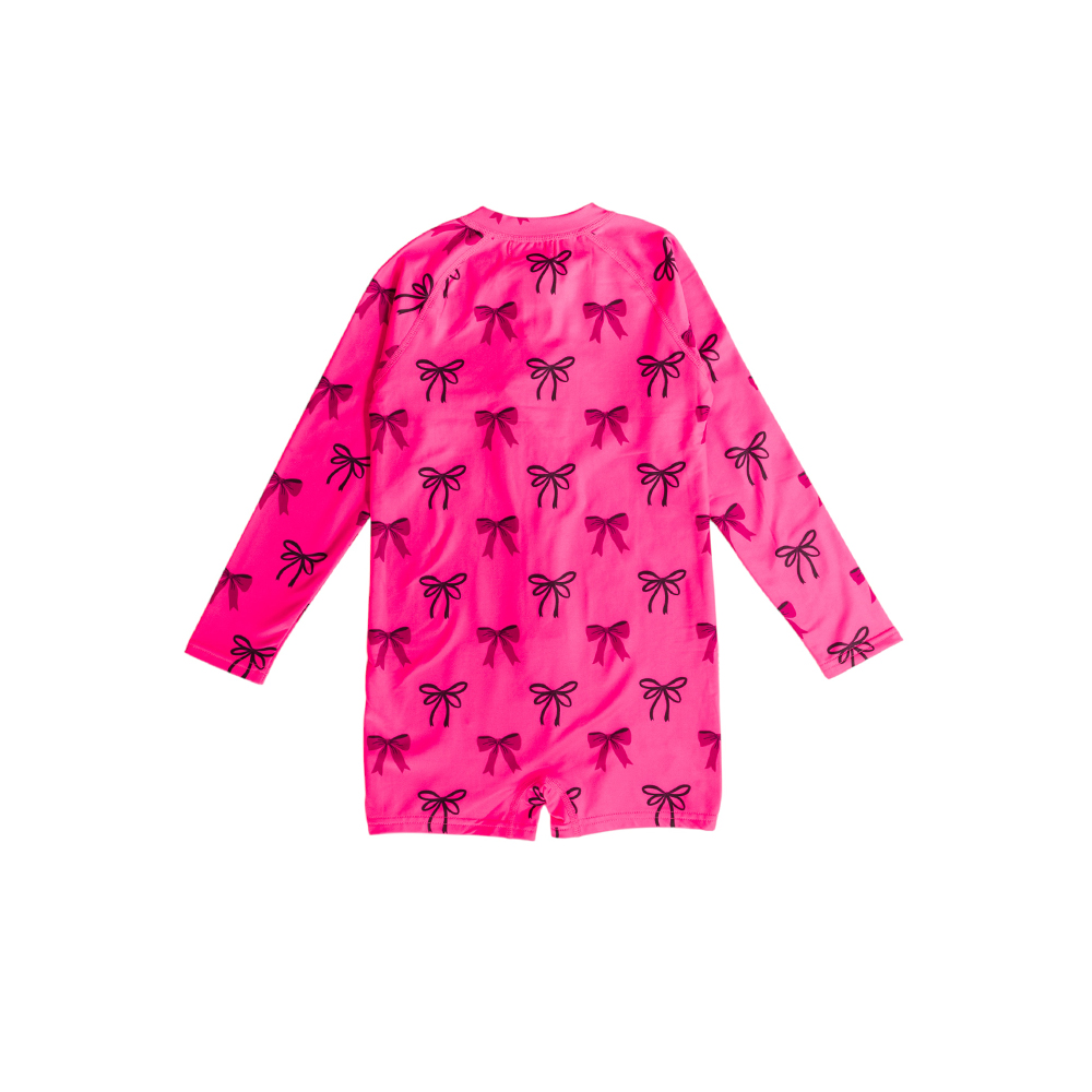 Neon by Nestling Brushed Extra Shortie Swimmer - Big Kids - Neon Bows