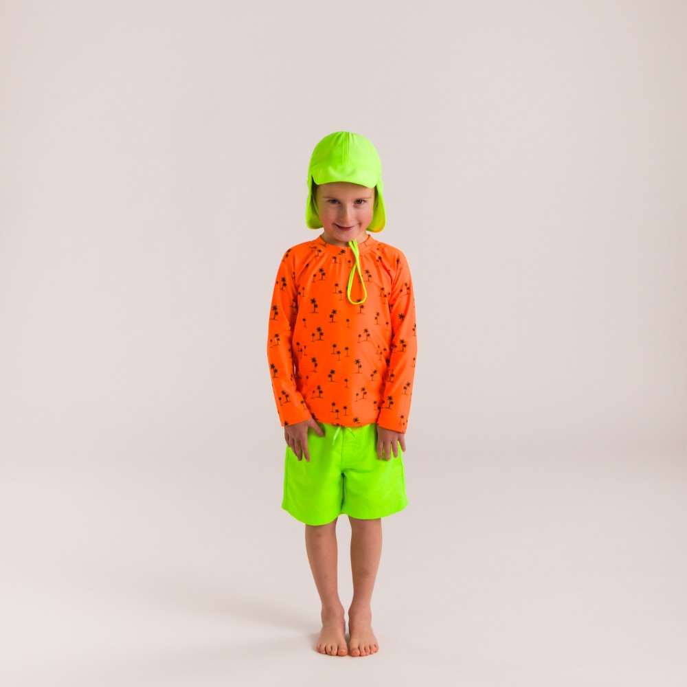 Nestling Swim Legionnaires Hat - Neon Green