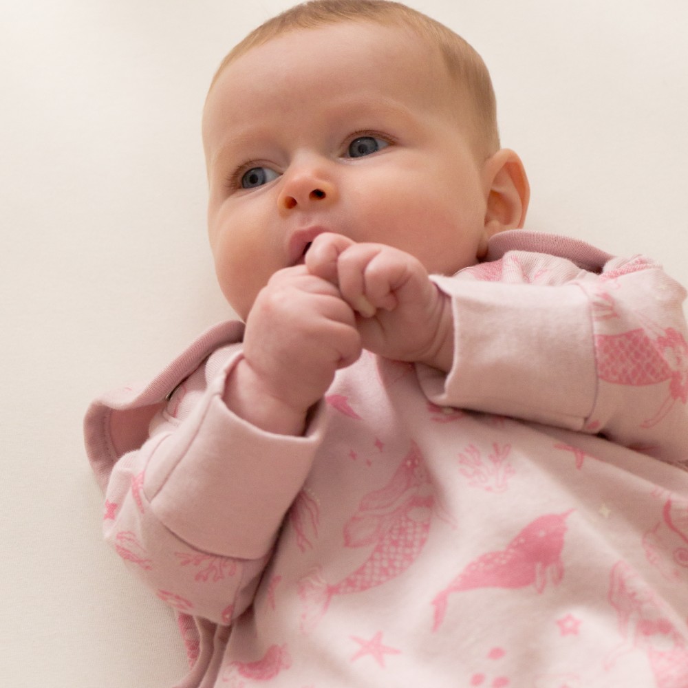 Woolbabe Mini 3-Seasons Sleeping Bag - Shell Mermaids