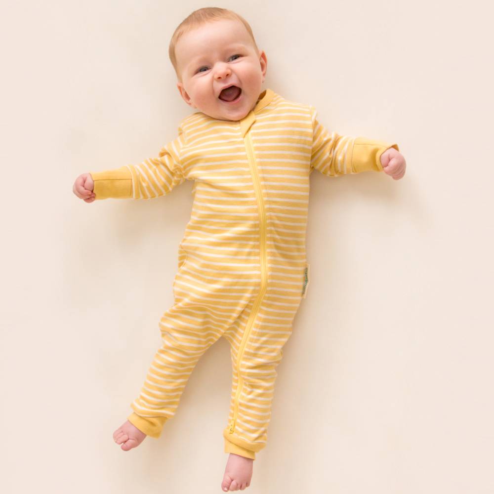 Woolbabe Merino/Organic Cotton PJ Suit - Buttercup