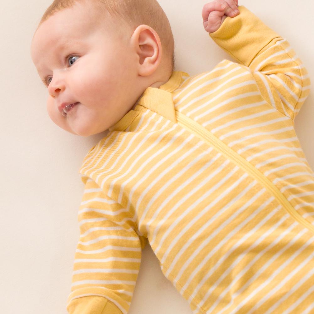 Woolbabe Merino/Organic Cotton PJ Suit - Buttercup