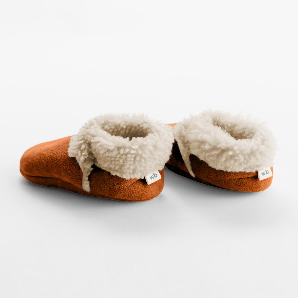Woolbabe Lambskin Booties - Rimu