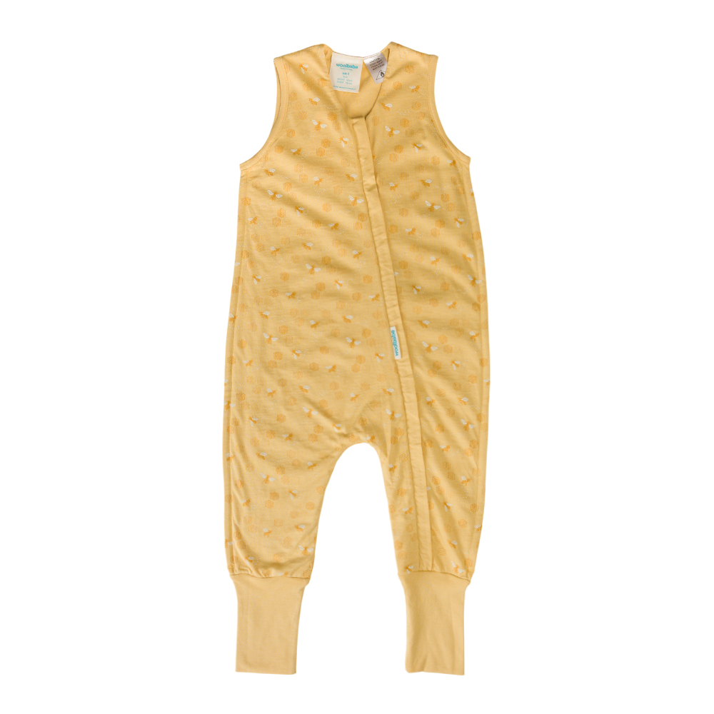 Woolbabe 3-Seasons Sleeping Suit - Buttercup Bees