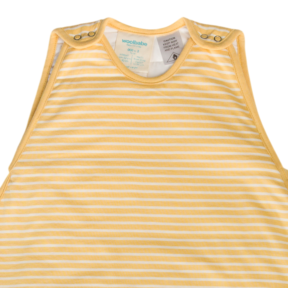 Woolbabe Duvet Side Zip Sleeping Bag - Buttercup