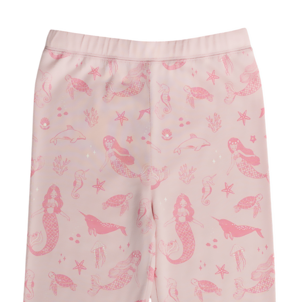 Woolbabe Merino/Organic Cotton Winter Pyjamas - Shell Mermaids