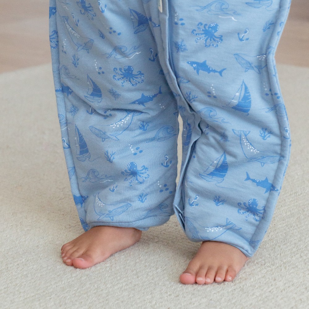 Woolbabe Duvet Sleeping Suit - Glacier Sail Away
