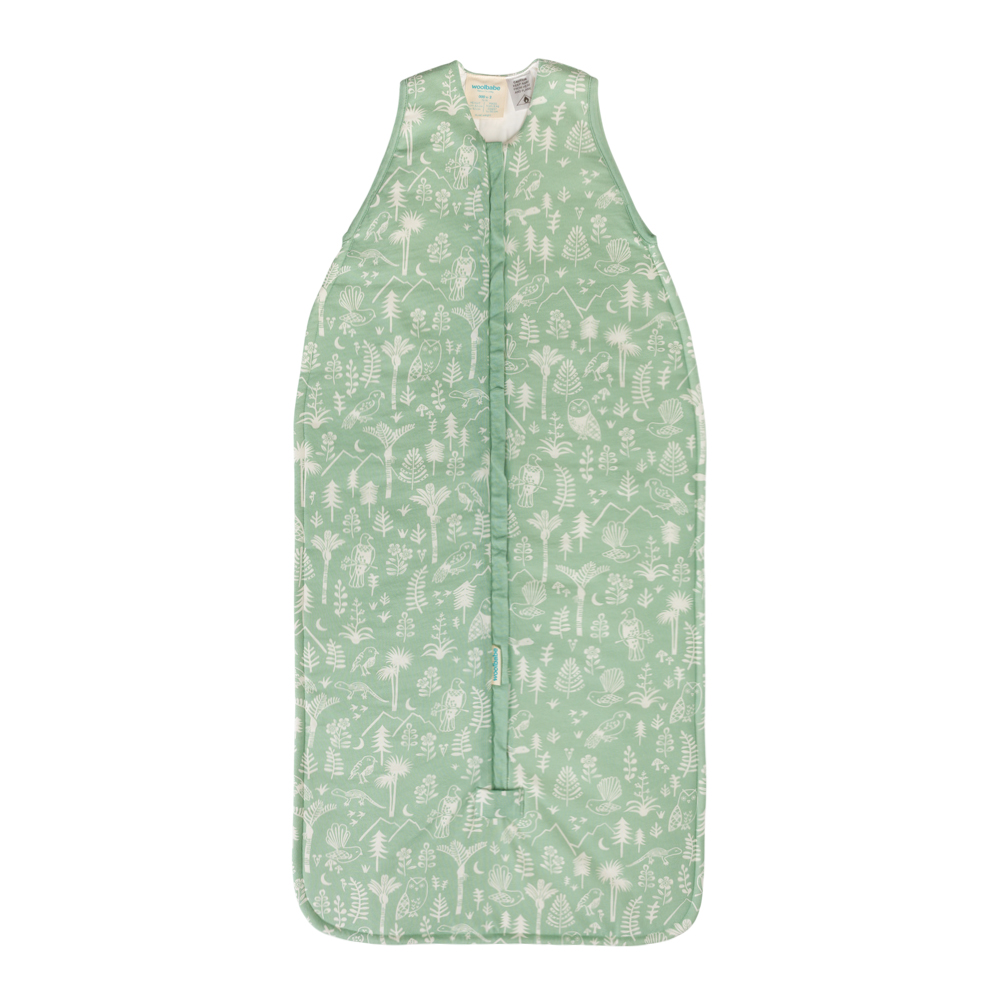 Woolbabe Duvet Front Zip Sleeping Bag - Limited Edition - Moss Wilderness