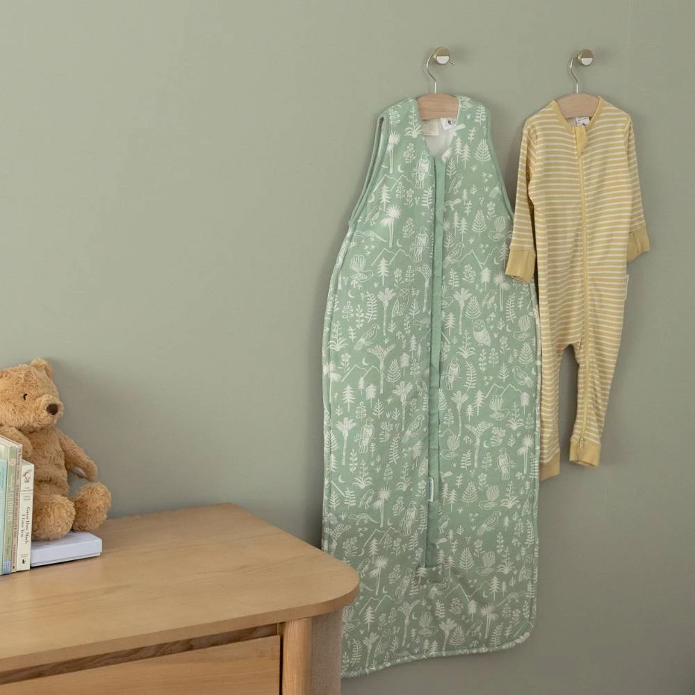 Woolbabe Duvet Front Zip Sleeping Bag - Limited Edition - Moss Wilderness