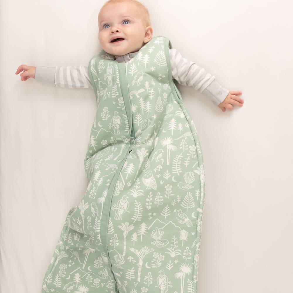 Woolbabe Duvet Front Zip Sleeping Bag - Limited Edition - Moss Wilderness